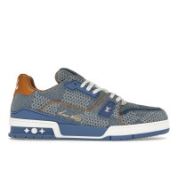 Louis Vuitton LV Trainer Blue Damier 3D Denim