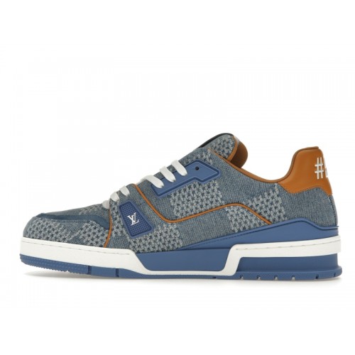 Louis Vuitton LV Trainer Blue Damier 3D Denim - мужская сетка размеров