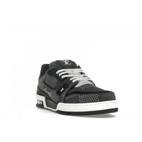 Louis Vuitton LV Trainer Black Damier 3D Denim - мужская сетка размеров