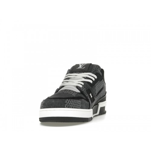 Louis Vuitton LV Trainer Black Damier 3D Denim - мужская сетка размеров