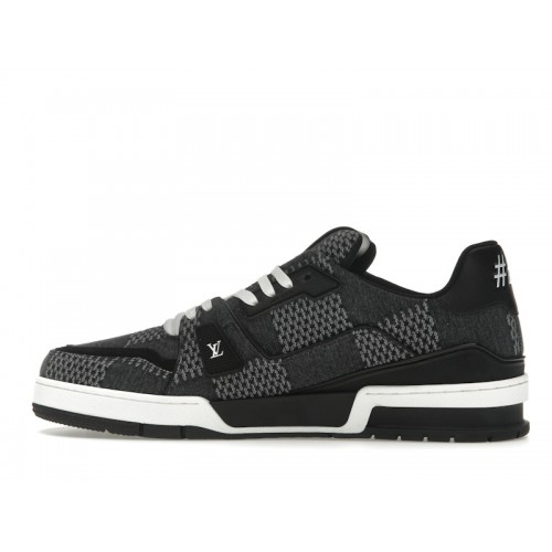 Louis Vuitton LV Trainer Black Damier 3D Denim - мужская сетка размеров