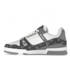 Louis Vuitton Trainer Monogram Denim Grey White