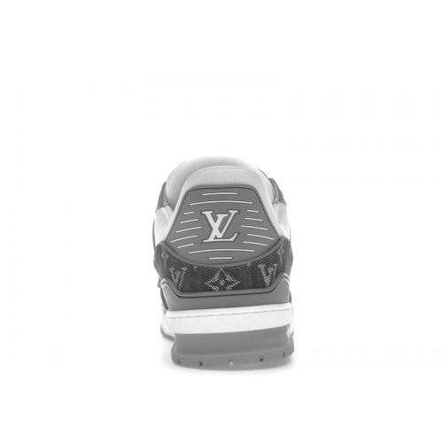 Louis Vuitton Trainer Monogram Denim Grey White - мужская сетка размеров