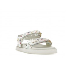 Женские Louis Vuitton LV Sunset Flat Comfort Sandal Takashi Murakami White (W)