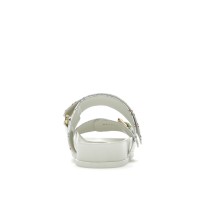 Женские Louis Vuitton Bom Dia Flat Comfort Mule Takashi Murakami White (W)