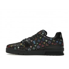 Женские Louis Vuitton LV Trainer Takashi Murakami Black (W)
