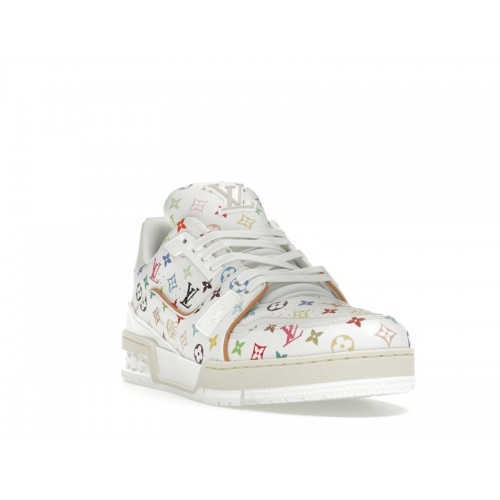Louis Vuitton LV Trainer Takashi Murakami White - мужская сетка размеров Louis Vuitton LV Trainer Takashi Murakami White - мужская сетка размеров