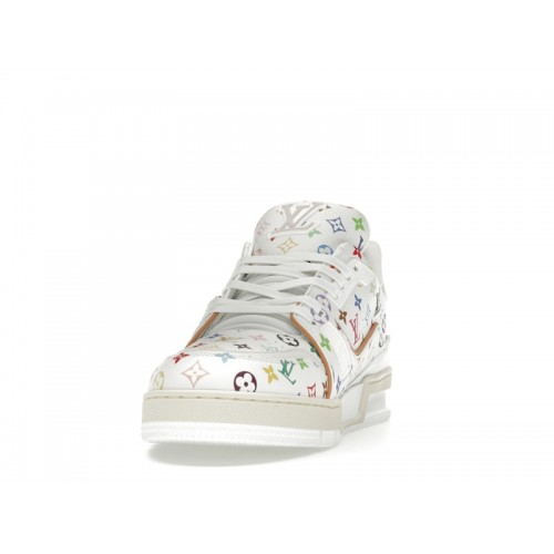 Louis Vuitton LV Trainer Takashi Murakami White - мужская сетка размеров Louis Vuitton LV Trainer Takashi Murakami White - мужская сетка размеров