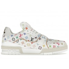 Louis Vuitton LV Trainer Takashi Murakami White