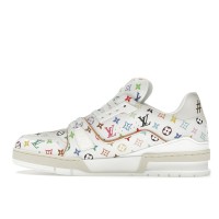 Louis Vuitton LV Trainer Takashi Murakami White