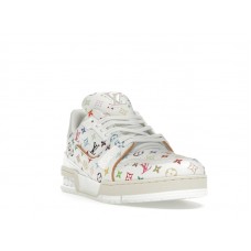 Louis Vuitton LV Trainer Takashi Murakami White