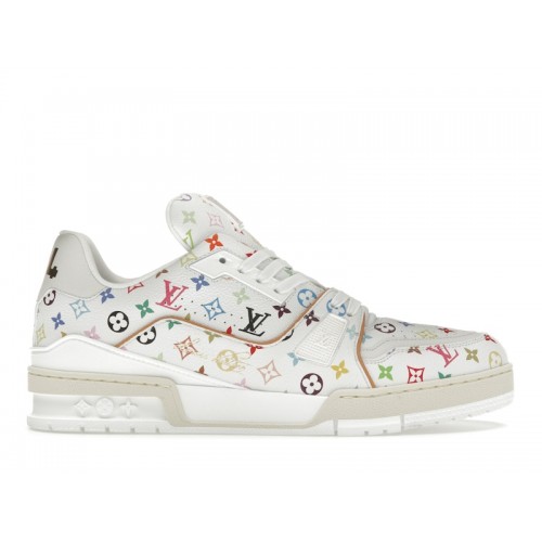 Louis Vuitton LV Trainer Takashi Murakami White - мужская сетка размеров