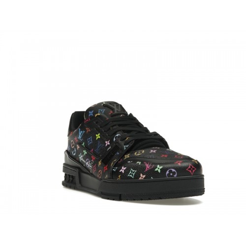 Louis Vuitton LV Trainer Takashi Murakami Black - мужская сетка размеров