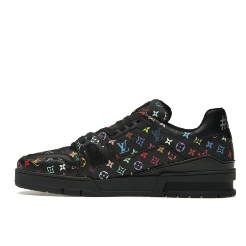 Louis Vuitton LV Trainer Takashi Murakami Black - мужская сетка размеров