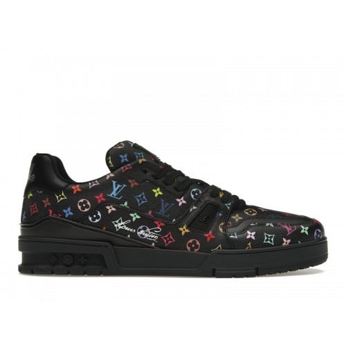 Louis Vuitton LV Trainer Takashi Murakami Black - мужская сетка размеров