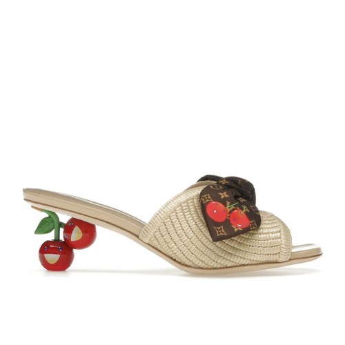 Louis Vuitton Cherie Mule x Takashi Murakami Raffia - мужская сетка размеров