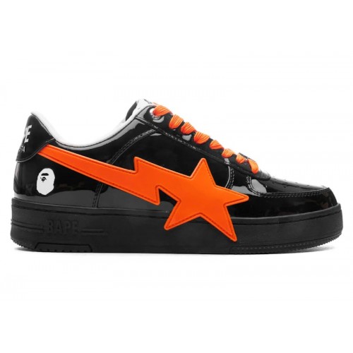 Кроссы A Bathing Ape Bape Sta OS Feature Exclusive M2 Black Orange - мужская сетка размеров