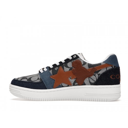 A Bathing Ape Bape Sta Low Coach Blue - мужская сетка размеров