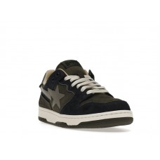 A Bathing Ape Bape SK8 Sta Army Green Dark Blue