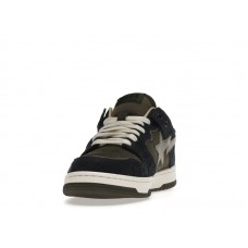 A Bathing Ape Bape SK8 Sta Army Green Dark Blue