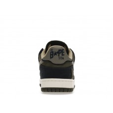 A Bathing Ape Bape SK8 Sta Army Green Dark Blue