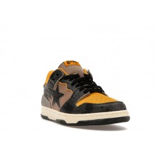 A Bathing Ape Bape SK8 Sta Vintage Black Yellow
