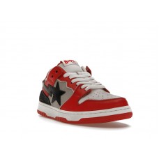 A Bathing Ape Bape SK8 Sta Red Grey