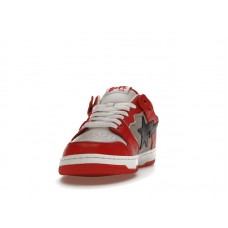 A Bathing Ape Bape SK8 Sta Red Grey