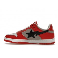 A Bathing Ape Bape SK8 Sta Red Grey