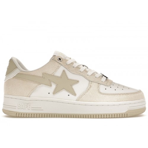 A Bathing Ape Bape Sta Beige Calf Hair - мужская сетка размеров