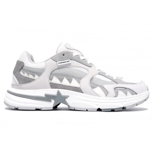 Кроссы A Bathing Ape Shark Sta M2 White - мужская сетка размеров