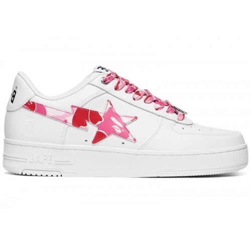 A Bathing Ape Bape Sta Low ABC Camo White Pink (2025) - мужская сетка размеров