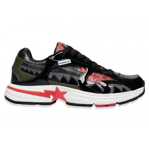 Кроссы A Bathing Ape Shark Sta Anti Social Social Club Black - мужская сетка размеров