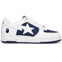A Bathing Ape Bape Sta Low #6 White Navy