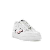 A Bathing Ape Bape Sta Low Shark Pack White