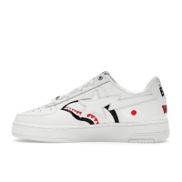 A Bathing Ape Bape Sta Low Shark Pack White