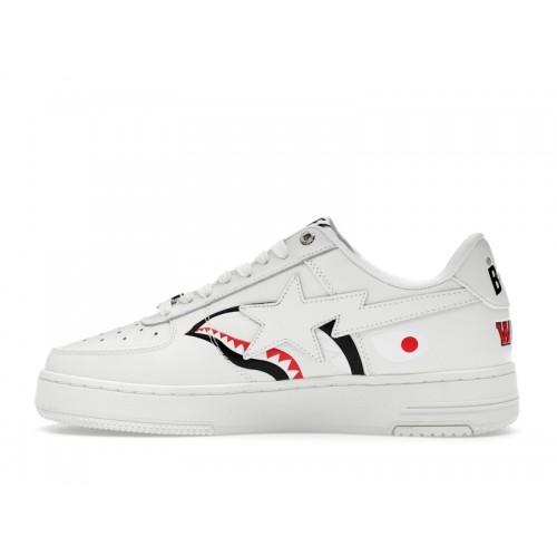 A Bathing Ape Bape Sta Low Shark Pack White - мужская сетка размеров