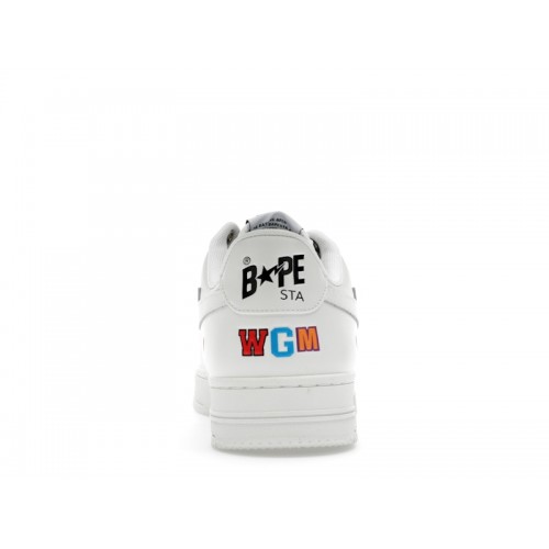 A Bathing Ape Bape Sta Low Shark Pack White - мужская сетка размеров