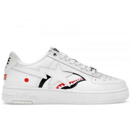 A Bathing Ape Bape Sta Low Shark Pack White - мужская сетка размеров