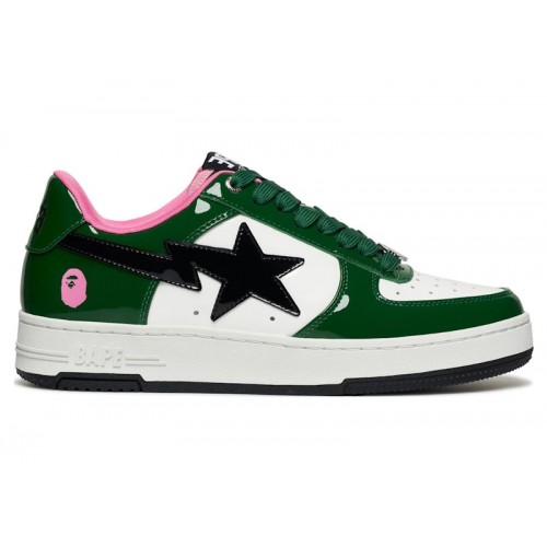 Кроссы A Bathing Ape Bape Sta #1 Green - мужская сетка размеров