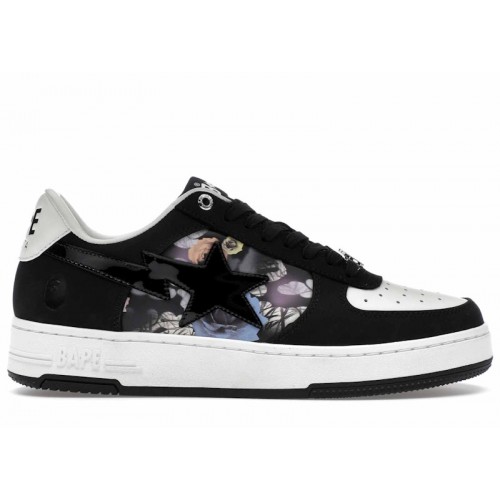 Bapesta #2 Black Roses - мужская сетка размеров