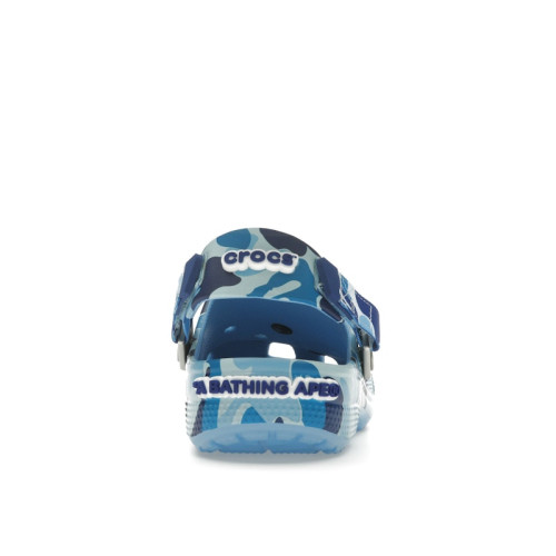 Crocs Classic Clog A Bathing Ape ABC Camo Blue - мужская сетка размеров Crocs Classic Clog A Bathing Ape ABC Camo Blue - мужская сетка размеров