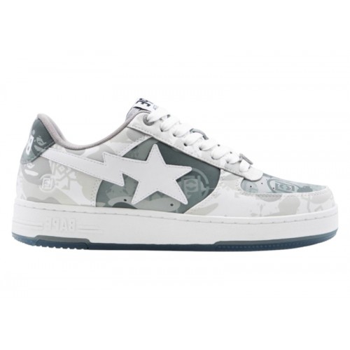A Bathing Ape x CLOT Bape Sta White - мужская сетка размеров