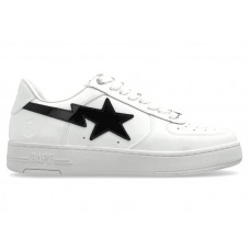 A Bathing Ape Bape Sta #1 White Black Patent Leather