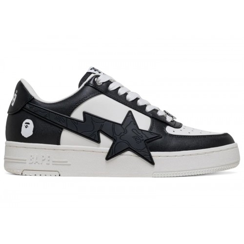 A Bathing Ape Bape Sta OS #2 M2 Black White - мужская сетка размеров