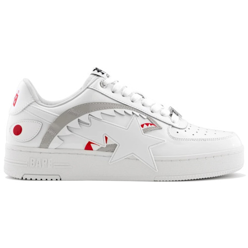 A Bathing Ape Bape Sta OS Shark White - мужская сетка размеров