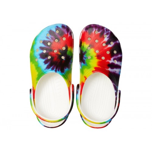 Crocs Classic Clog Tie Dye Multi-Color - мужская сетка размеров