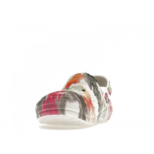 Crocs Classic Tie-Dye Lined Clog Black Multi - мужская сетка размеров