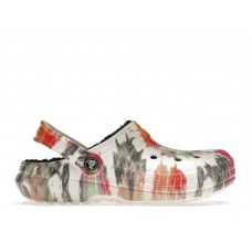 Crocs Classic Tie-Dye Lined Clog Black Multi