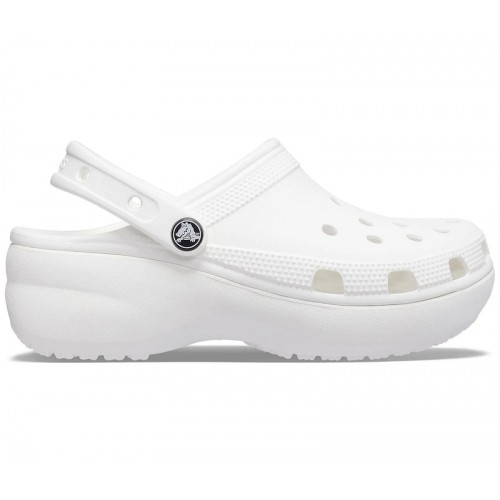 Crocs Classic Platform Clog White (W) - женская сетка размеров